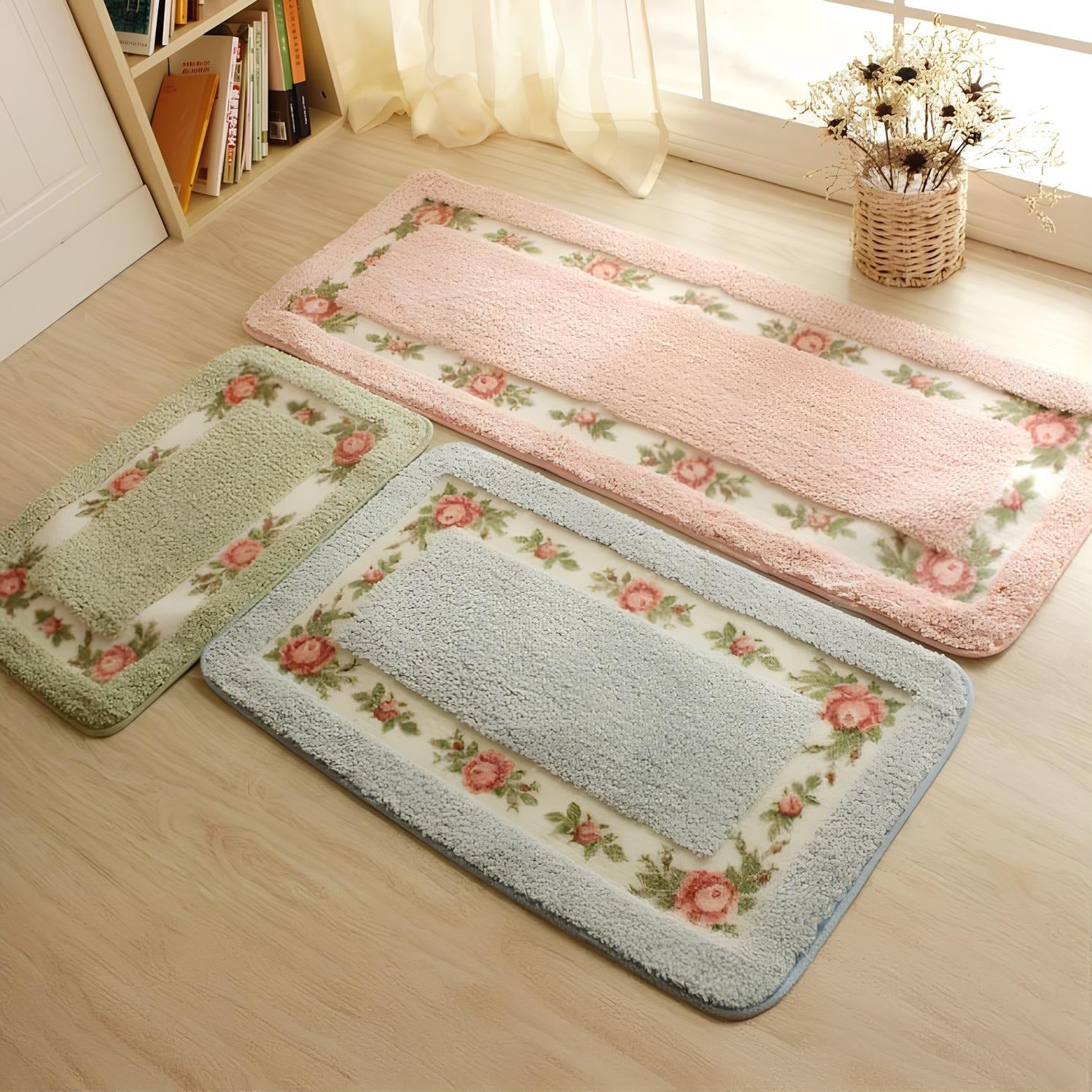 Pastel Colour Anti-Slip Floor Bathroom Mat – Soft, Stylish, and Safe for Your Home - Homevalley.co.uk