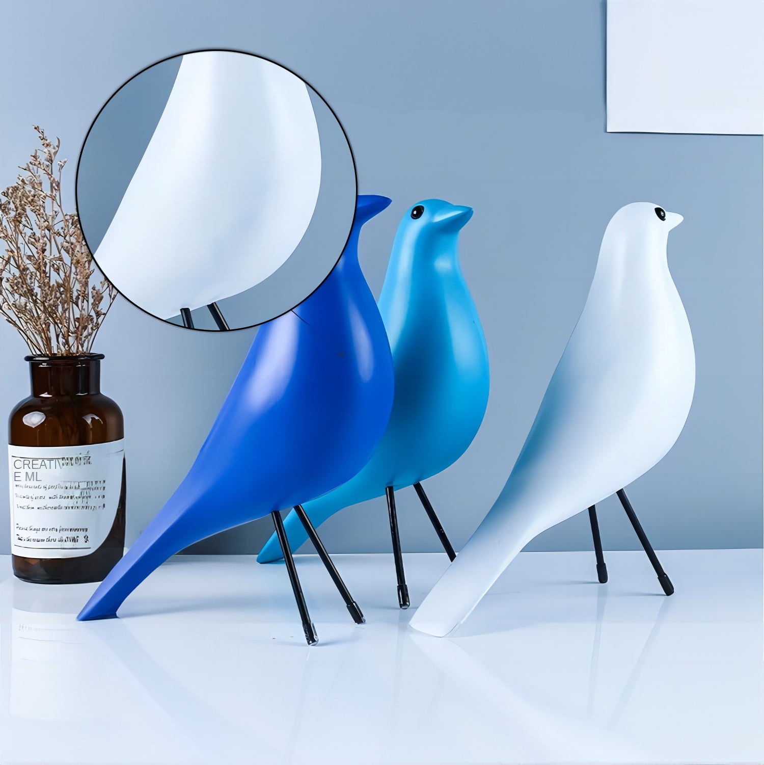 Nordic Bird Resin Figurine - Homevalley.co.uk