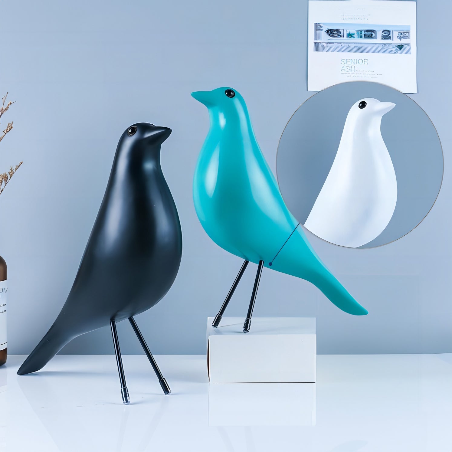 Nordic Bird Resin Figurine - Homevalley.co.uk