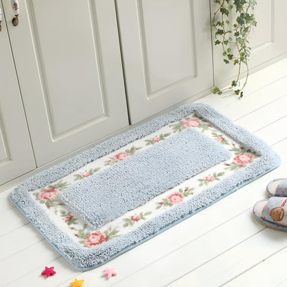 Pastel Colour Anti-Slip Floor Bathroom Mat – Soft, Stylish, and Safe for Your Home - Homevalley.co.uk