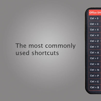 Large Mouse Pad With Shortcuts For Photoshop Office Linux Python Java script Financial Analysis - Homevalley.co.uk