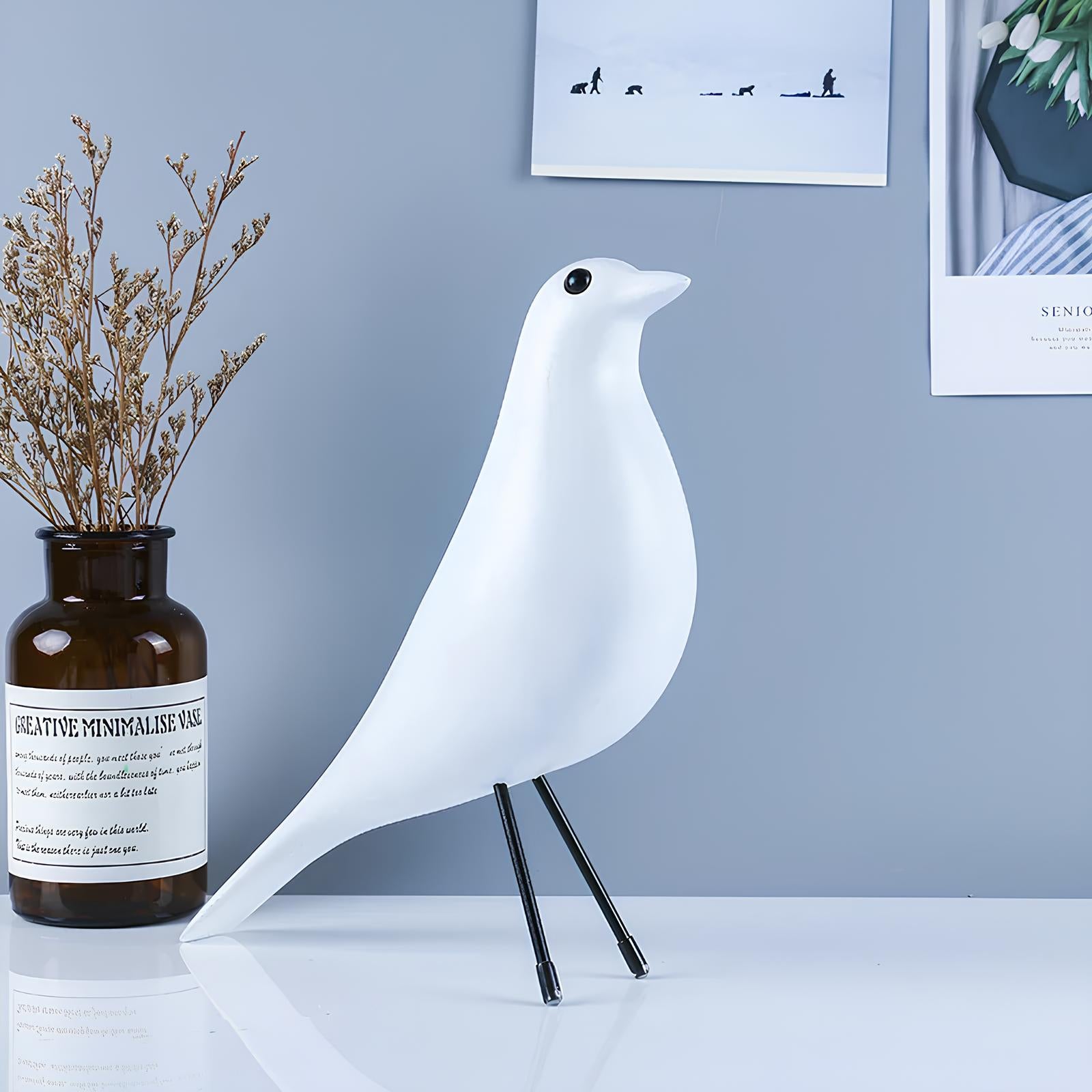 Nordic Bird Resin Figurine - Homevalley.co.uk