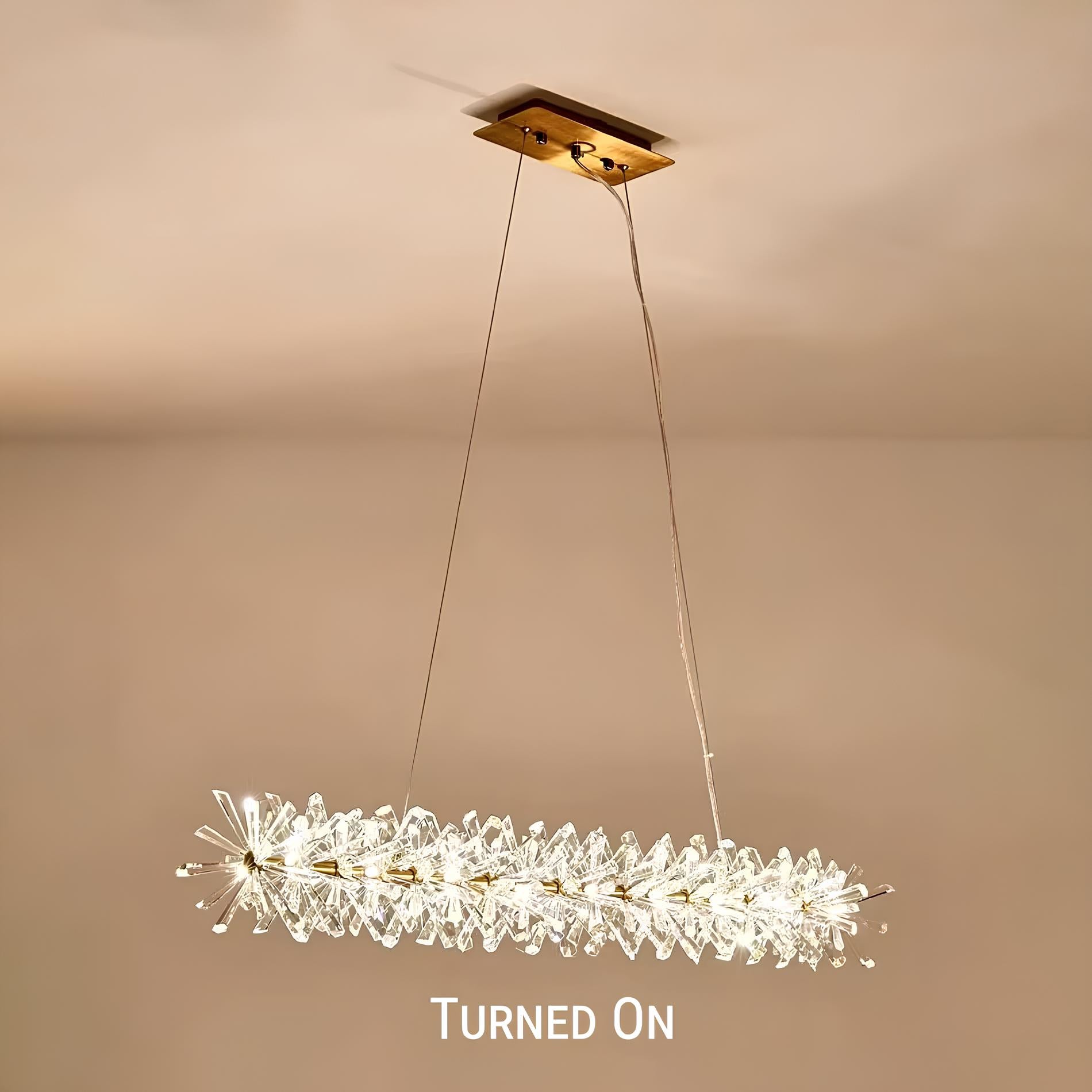 Nordic Round Crystal Chandelier - Homevalley.co.uk
