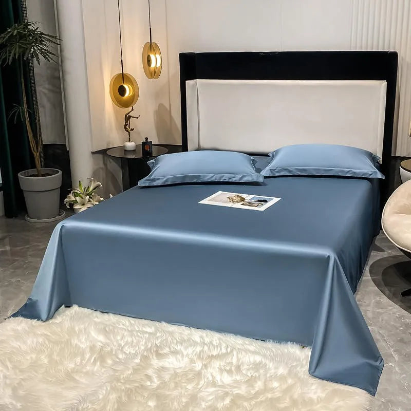 Premium Hotel Quality 1Pc Flat Sheet or pillow cases 1000TC Egyptian Cotton, Luxury Bedding Wrinkle, Stain and Fade Resistant - Homevalley.co.uk