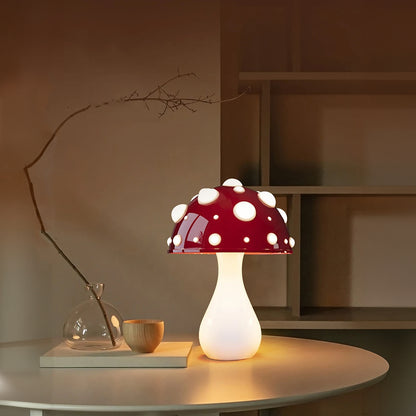 Mushroom Lamp with LED Tricolored Bulb - Homevalley.co.uk