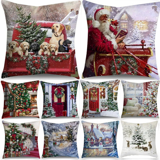 Christmas Design Cushion Cover - Homevalley.co.uk