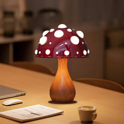 Mushroom Lamp with LED Tricolored Bulb - Homevalley.co.uk