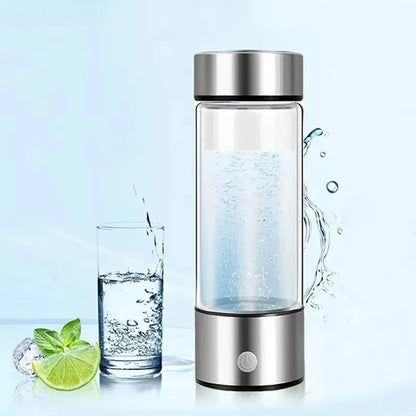 Portable Hydrogen-Rich Water Cup – Alkaline Ionizer Bottle & Antioxidant Hydrogen Water Generator with Titanium Filter