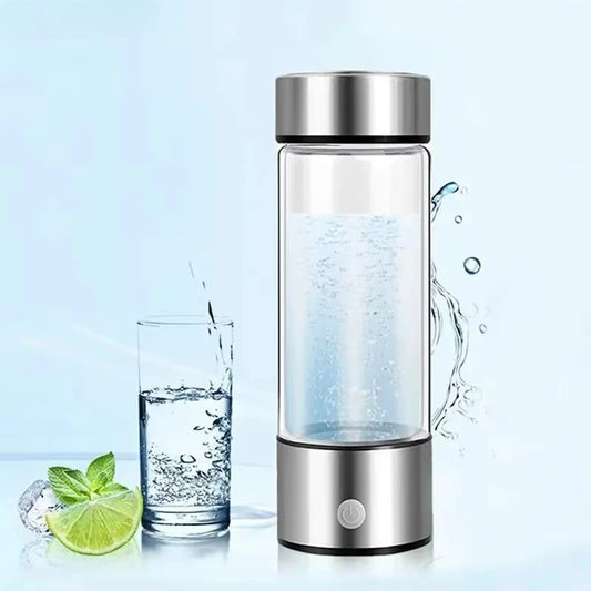 Portable Hydrogen-Rich Water Cup – Alkaline Ionizer Bottle & Antioxidant Hydrogen Water Generator with Titanium Filter