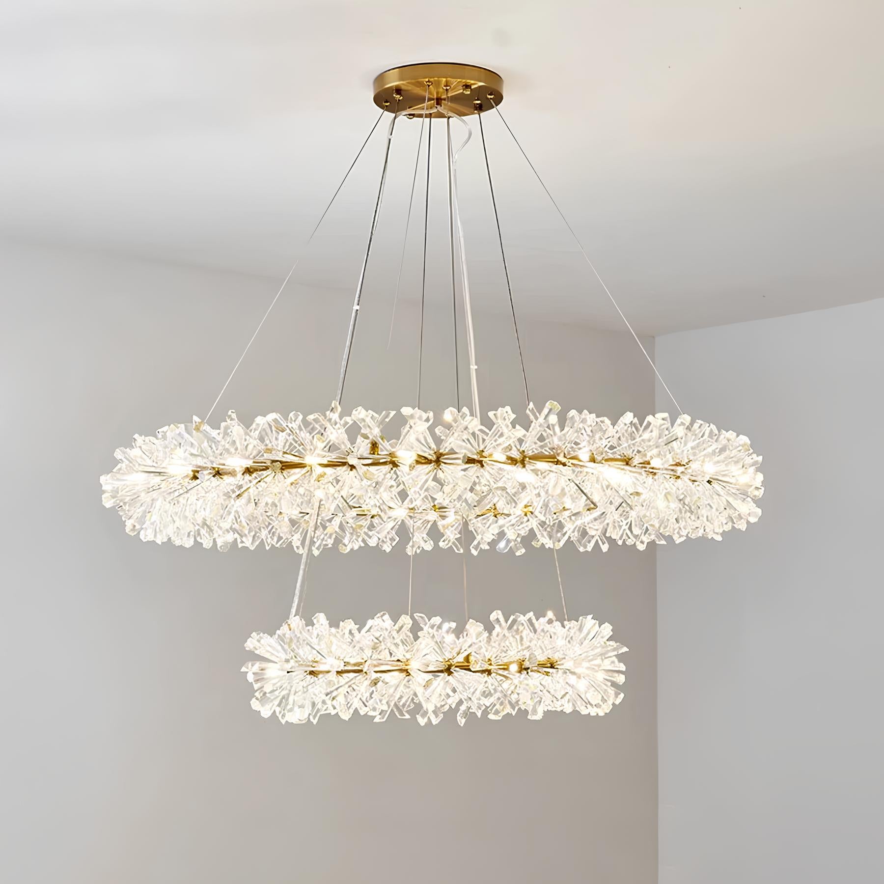 Nordic Round Crystal Chandelier - Homevalley.co.uk