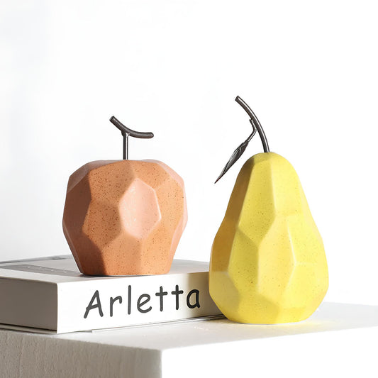 Nordic Abstract Apple Pear Fruit Ornament - Homevalley.co.uk