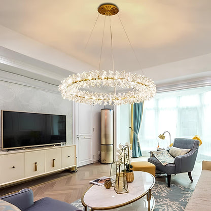 Nordic Round Crystal Chandelier - Homevalley.co.uk