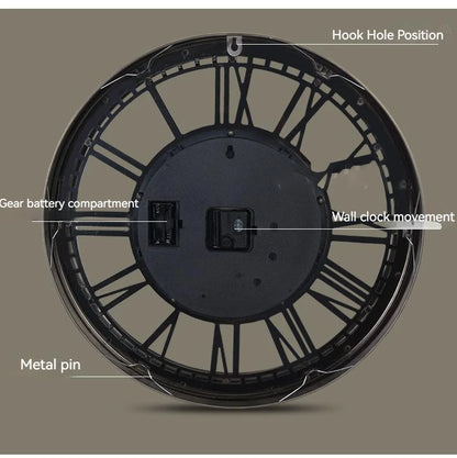 Large Round Wall Clock - Homevalley.co.uk