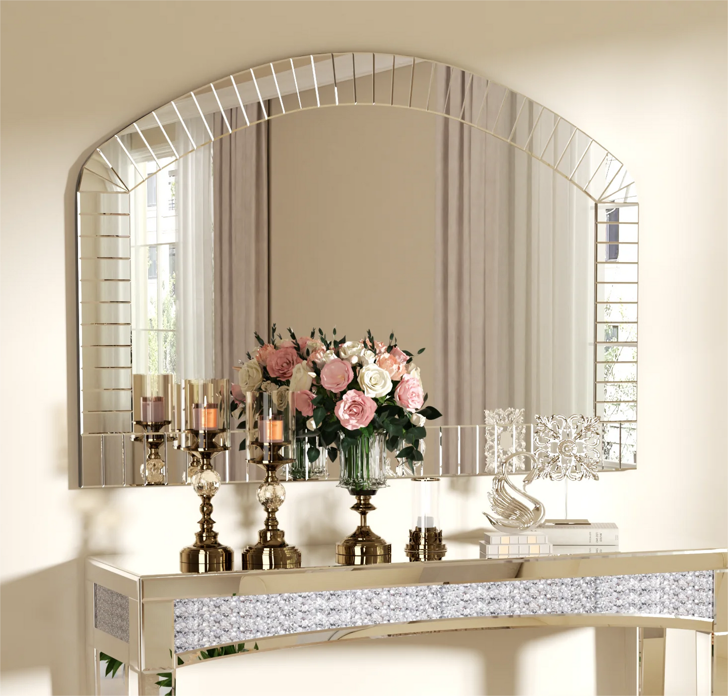 Extra Large Arched Wall Mirror