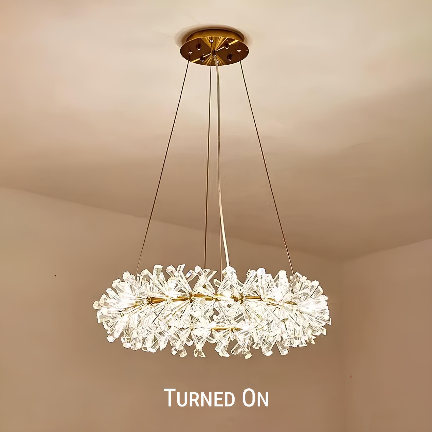 Nordic Round Crystal Chandelier - Homevalley.co.uk