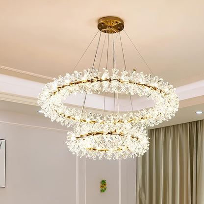 Nordic Round Crystal Chandelier - Homevalley.co.uk