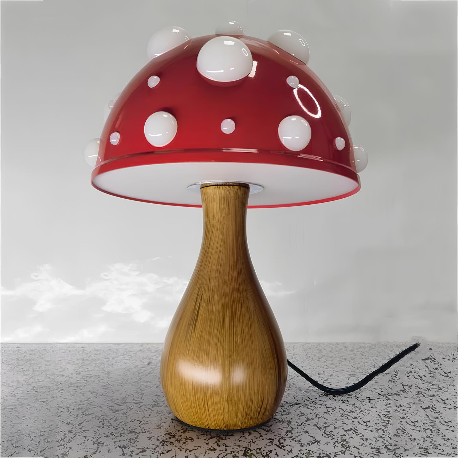 Mushroom Lamp with LED Tricolored Bulb - Homevalley.co.uk