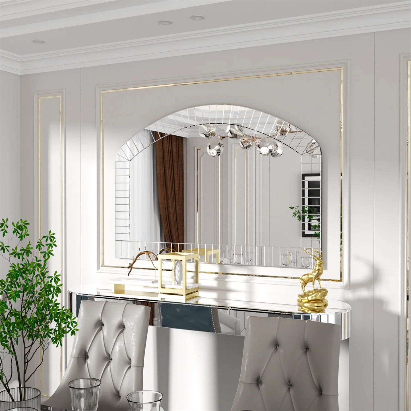 Extra Large Arched Wall Mirror