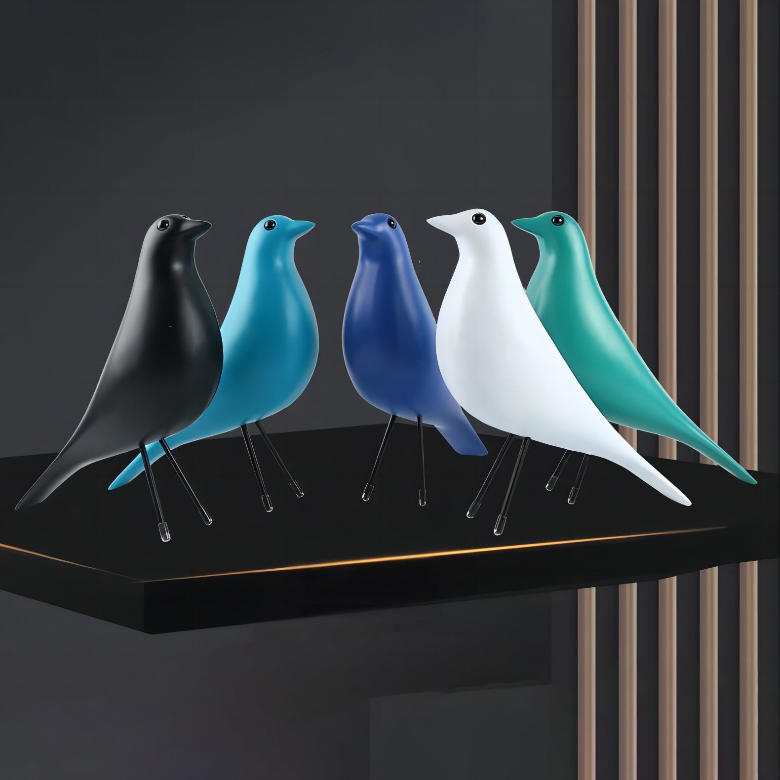 Nordic Bird Resin Figurine - Homevalley.co.uk