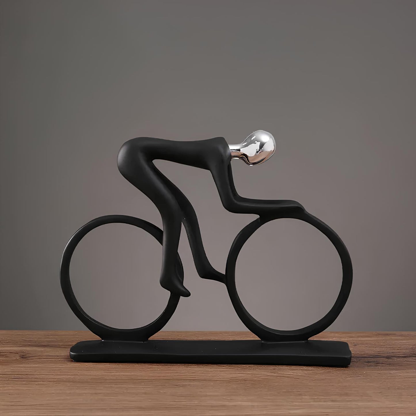Abstract Resin Bicycle Rider Figurine Ornament - Homevalley.co.uk