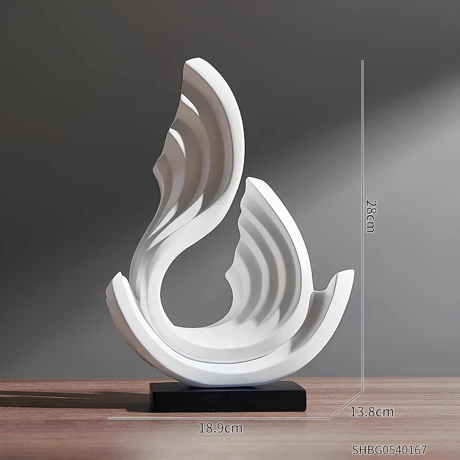 Abstract Transparent Resin Ornament - Homevalley.co.uk
