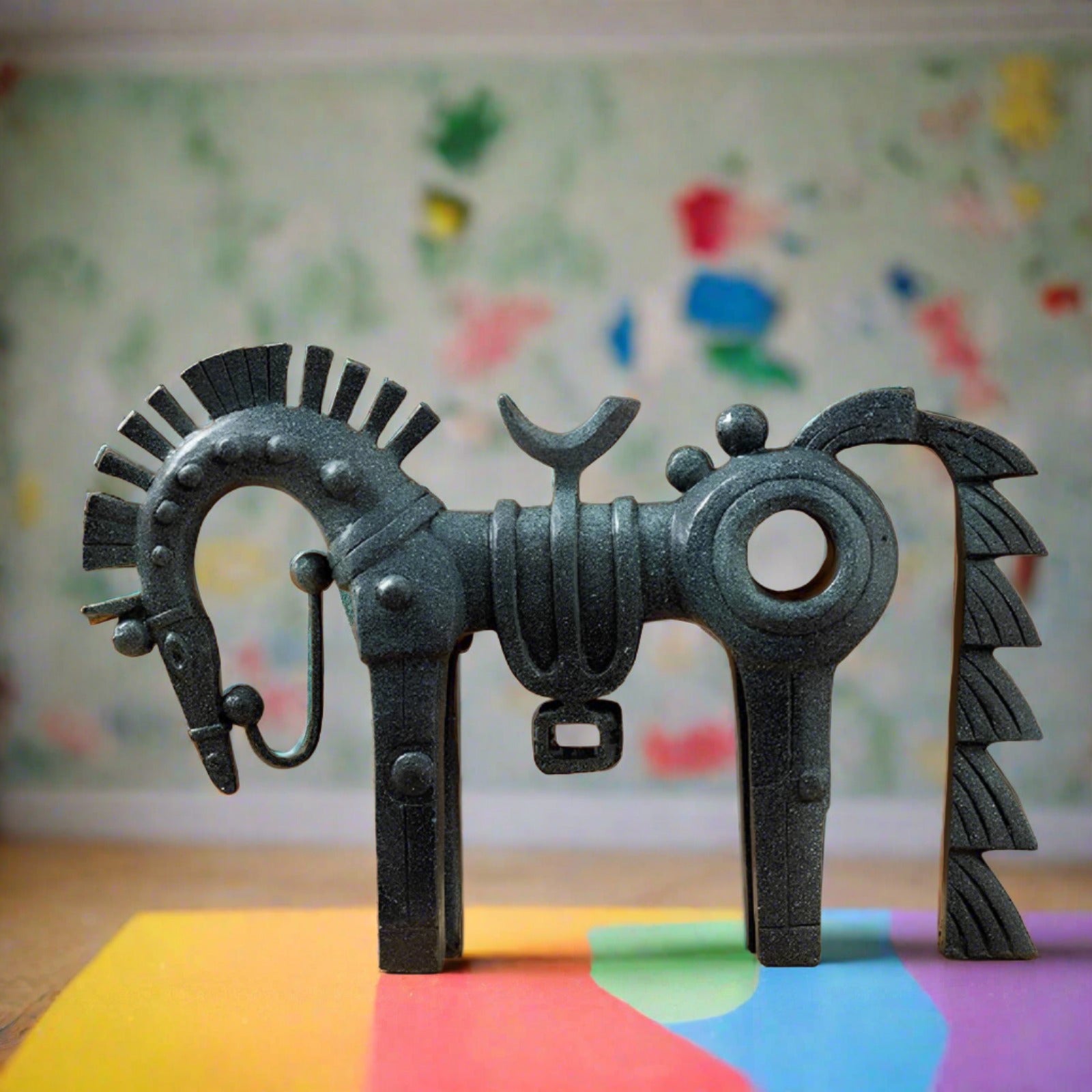 Abstract Trojan Horse Bronze Figurine - Homevalley.co.uk