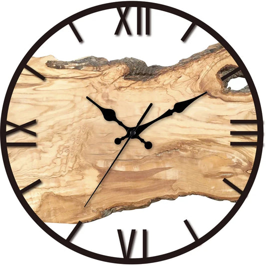 Acrylic Wood Silent Wall Clock - Homevalley.co.uk