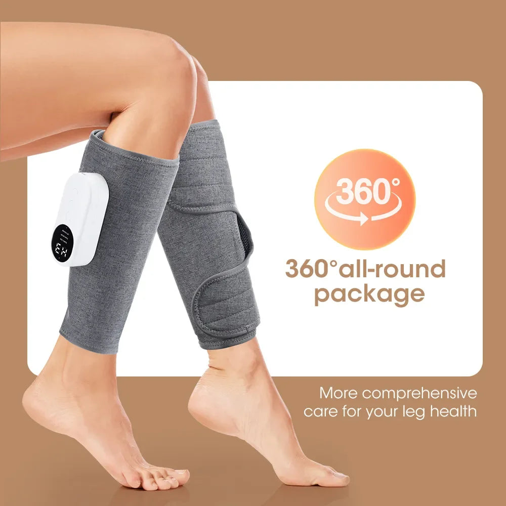 Air Pressure Leg Calf Massager, 360°Presotherapy Machine - Homevalley.co.uk