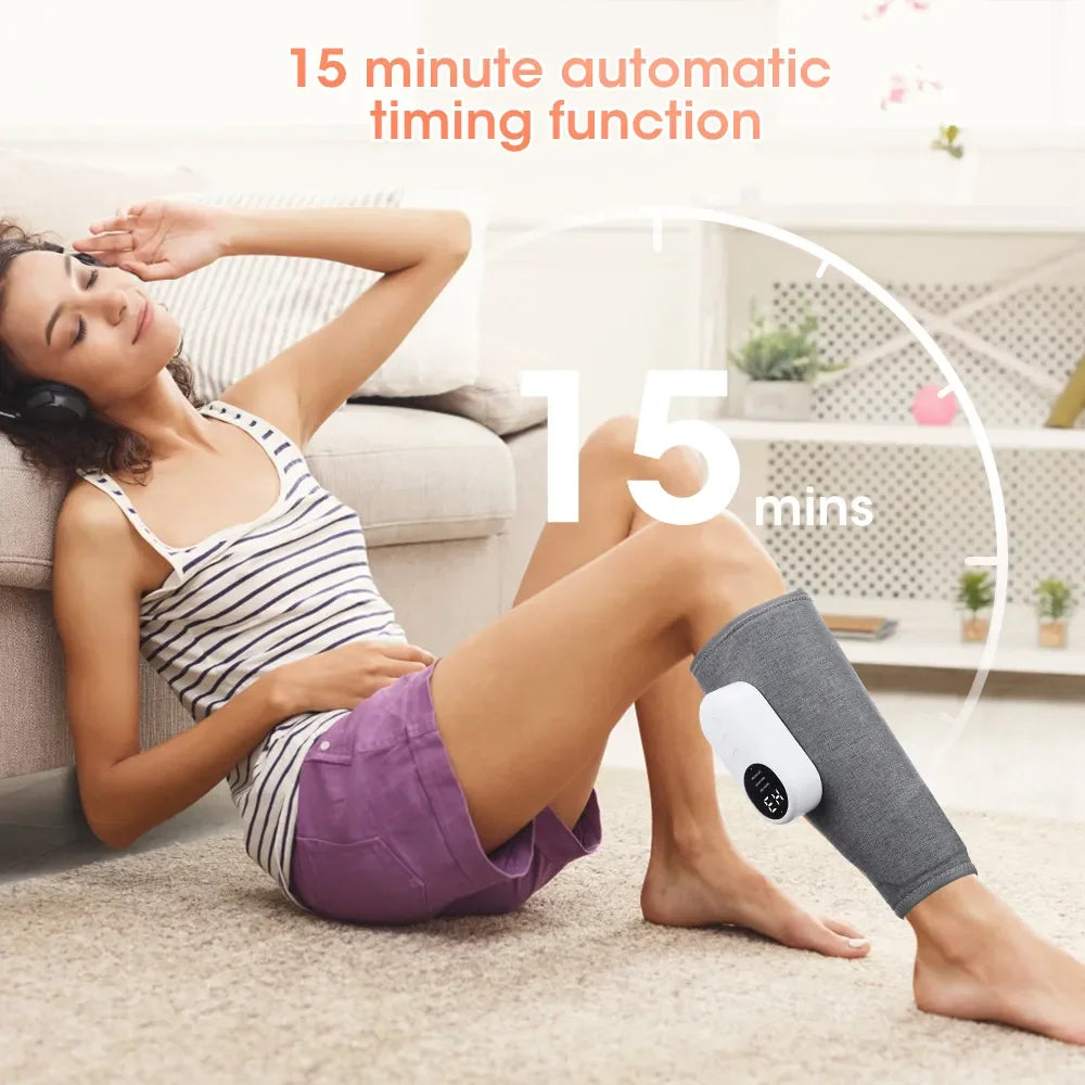 Air Pressure Leg Calf Massager, 360°Presotherapy Machine - Homevalley.co.uk