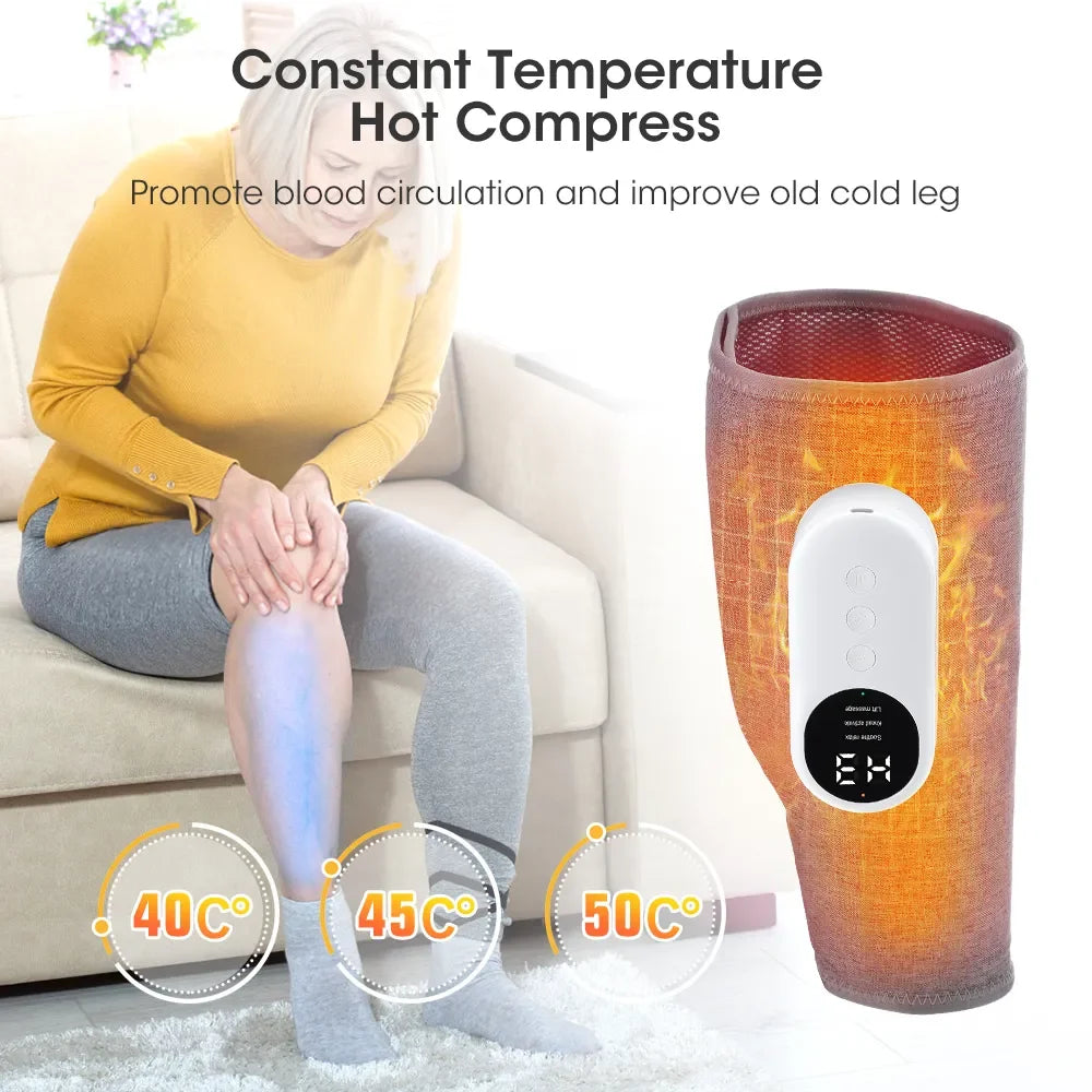 Air Pressure Leg Calf Massager, 360°Presotherapy Machine - Homevalley.co.uk