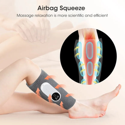 Air Pressure Leg Calf Massager, 360°Presotherapy Machine - Homevalley.co.uk
