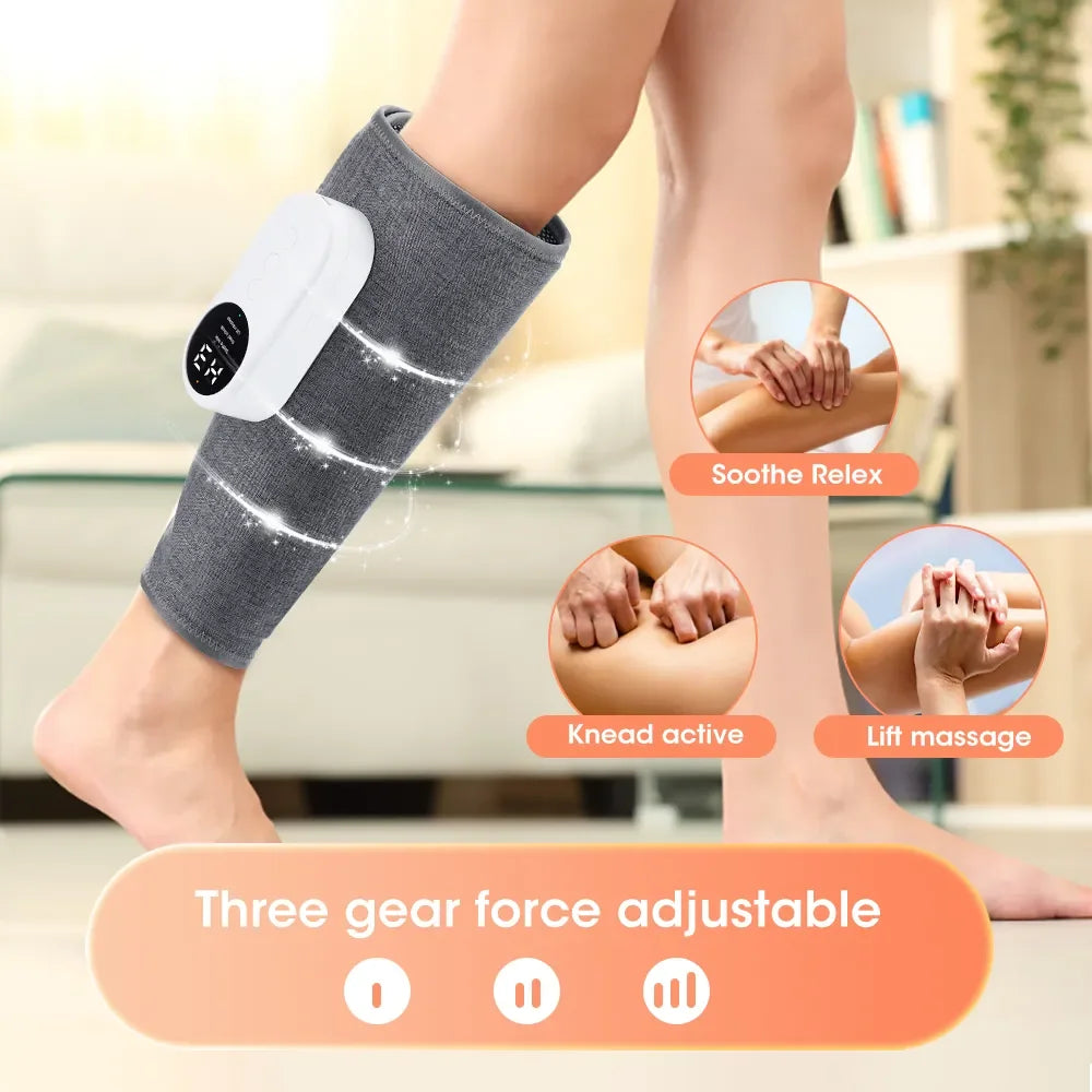 Air Pressure Leg Calf Massager, 360°Presotherapy Machine - Homevalley.co.uk