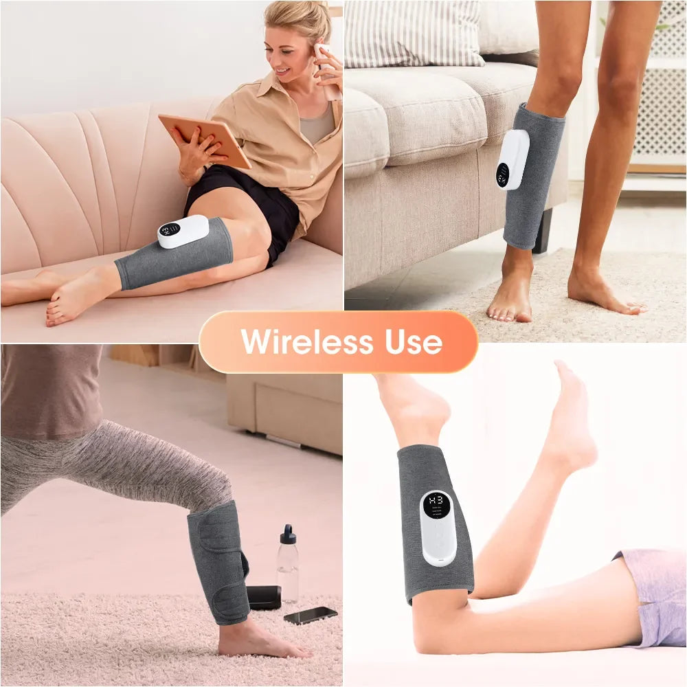 Air Pressure Leg Calf Massager, 360°Presotherapy Machine - Homevalley.co.uk