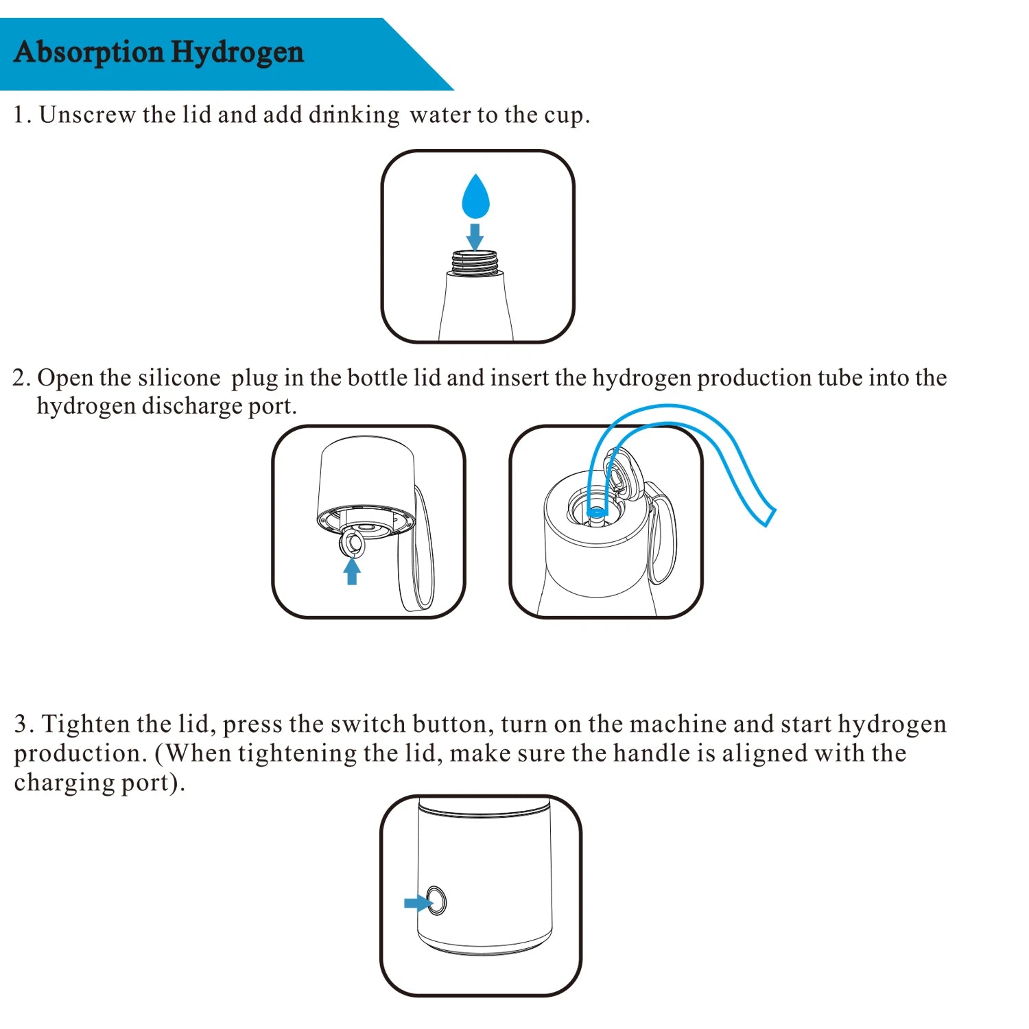 ALTHY Premium Molecular Hydrogen Water Generator Bottle DuPont SPE+PEM - Homevalley.co.uk