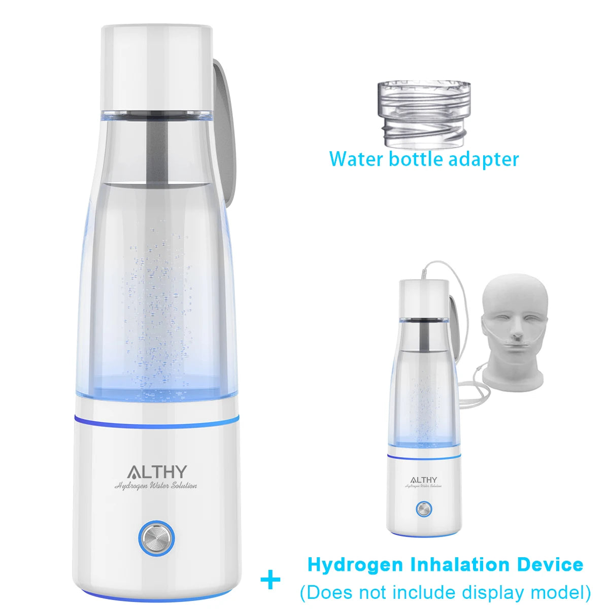 ALTHY Premium Molecular Hydrogen Water Generator Bottle DuPont SPE+PEM - Homevalley.co.uk