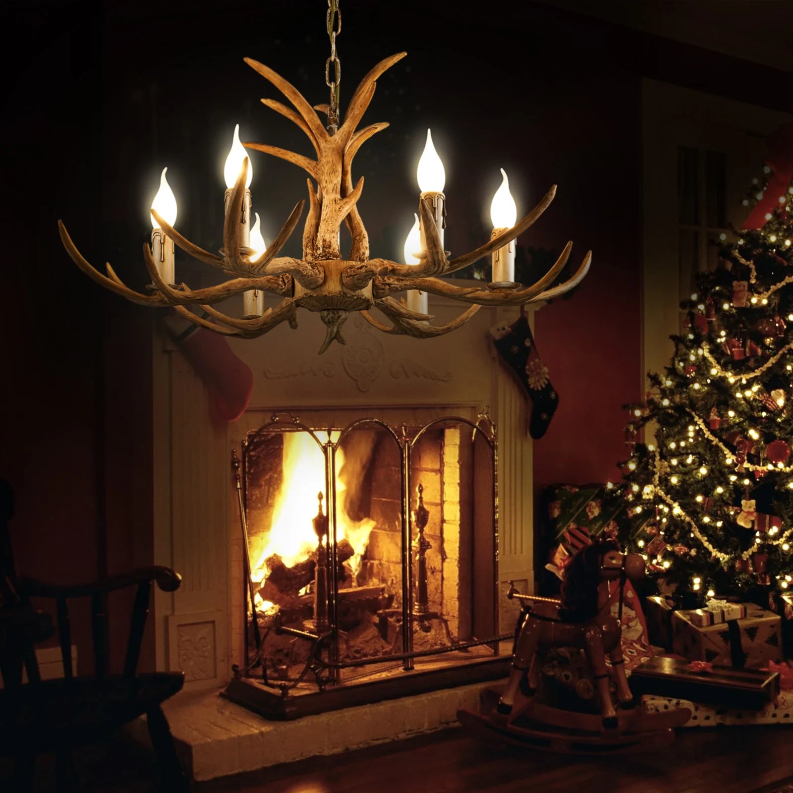 Antler Ceiling Chandelier - Homevalley.co.uk