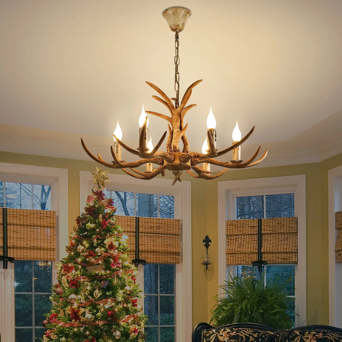 Antler Ceiling Chandelier - Homevalley.co.uk