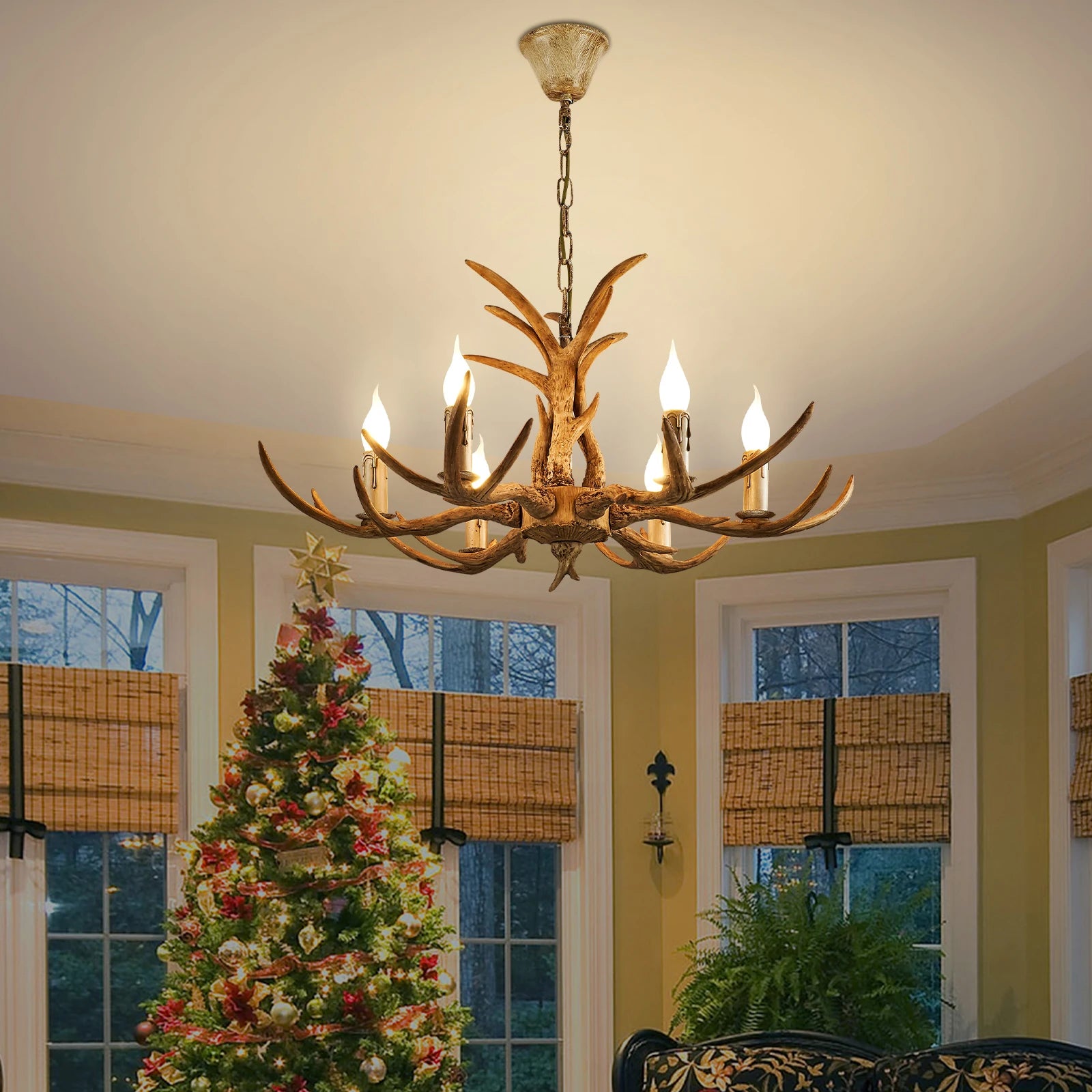 Antler Ceiling Chandelier - Homevalley.co.uk