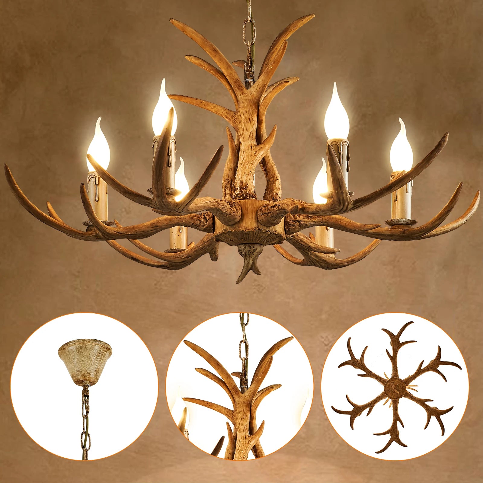 Antler Ceiling Chandelier - Homevalley.co.uk