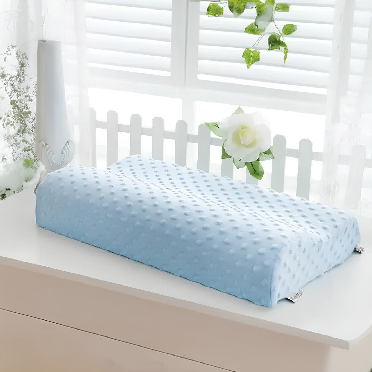 Bamboo Fiber Slow Rebound Memory Foam Orthopedic Pillow - Homevalley.co.uk