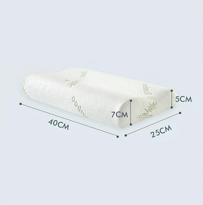 Bamboo Fiber Slow Rebound Memory Foam Orthopedic Pillow - Homevalley.co.uk