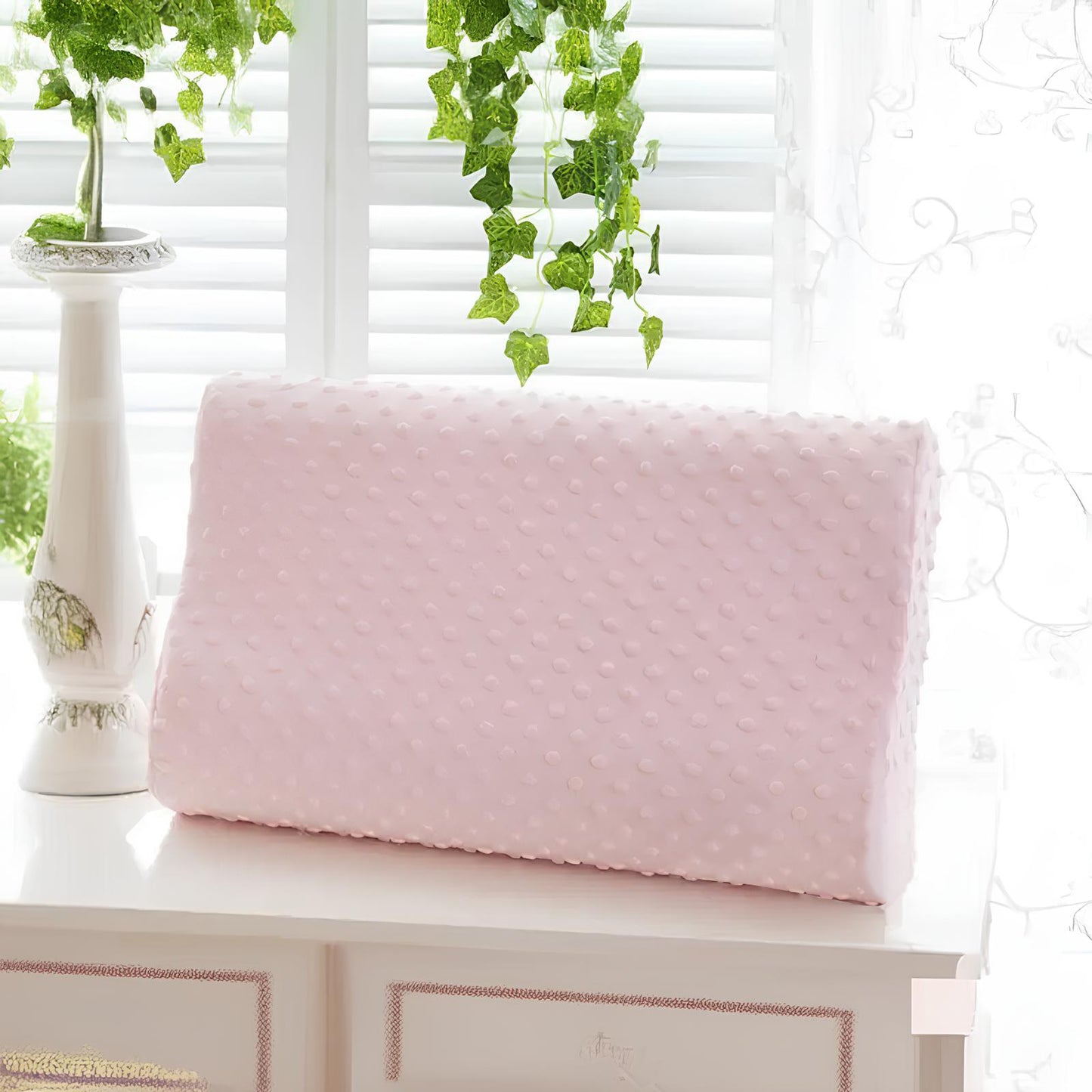 Bamboo Fiber Slow Rebound Memory Foam Orthopedic Pillow - Homevalley.co.uk