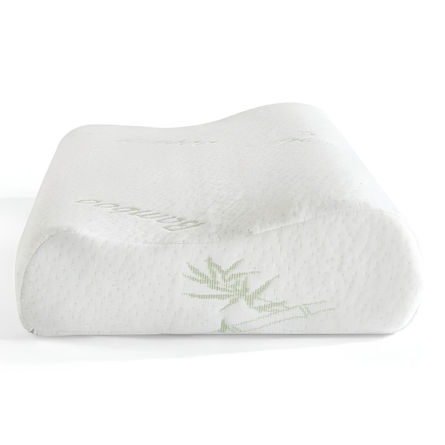 Bamboo Fiber Slow Rebound Memory Foam Orthopedic Pillow - Homevalley.co.uk