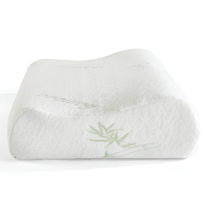 Bamboo Fiber Slow Rebound Memory Foam Orthopedic Pillow - Homevalley.co.uk