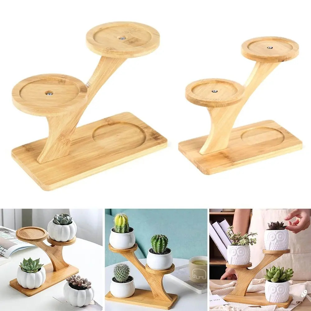 Bamboo Wood Flowerpot Holder Plant Stand - Homevalley.co.uk