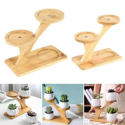 Bamboo Wood Flowerpot Holder Plant Stand - Homevalley.co.uk