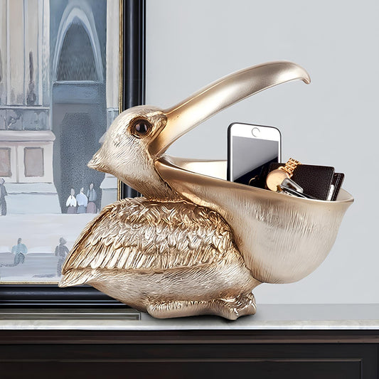 Big Mouth Pelican Bird Figurine Storage Box - Homevalley.co.uk
