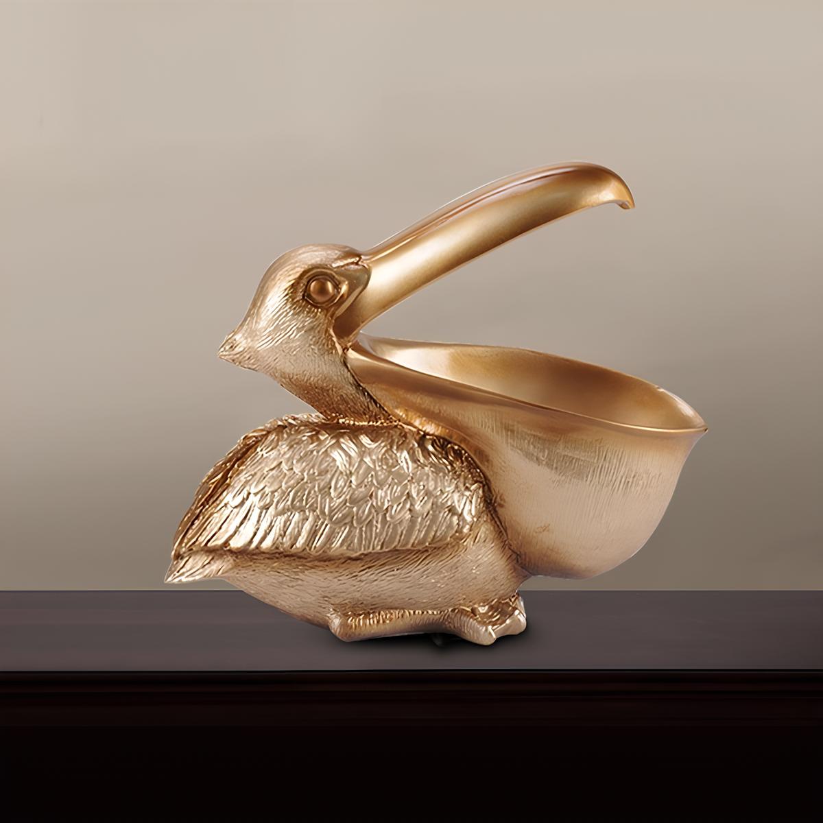Big Mouth Pelican Bird Figurine Storage Box - Homevalley.co.uk