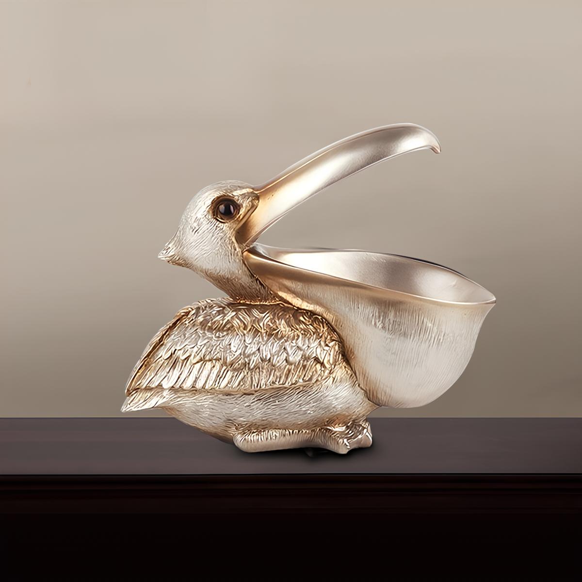 Big Mouth Pelican Bird Figurine Storage Box - Homevalley.co.uk