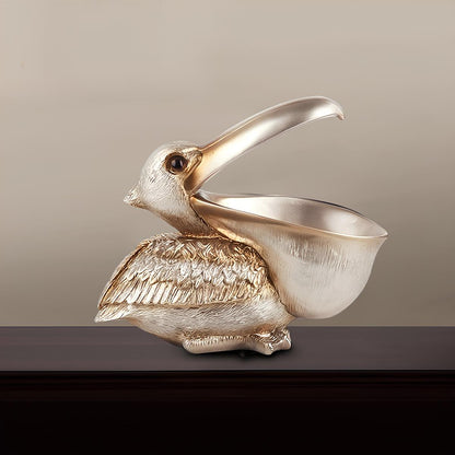 Big Mouth Pelican Bird Figurine Storage Box - Homevalley.co.uk